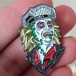 Beetlejuice Horror Comedy With Guide Hat Enamel Pin